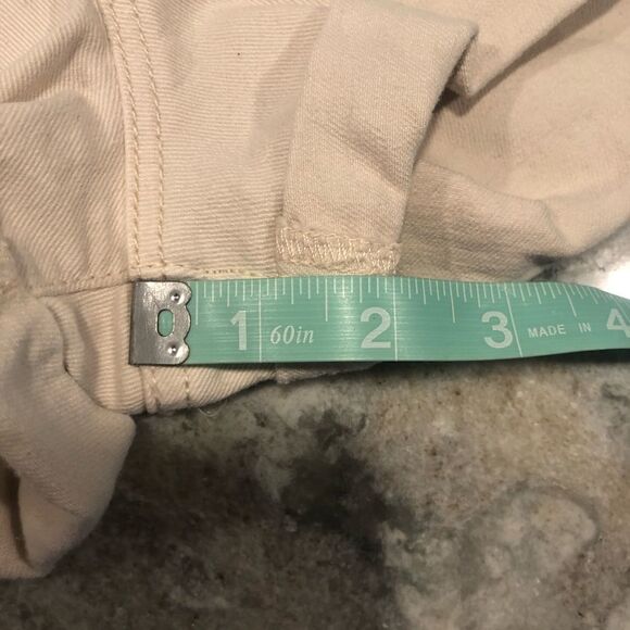 GARAGE SHORTS, RETRO High Waist Stretch, Cream Size 5 - Picture 9 of 9